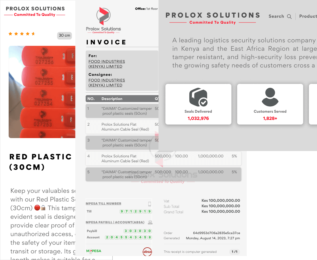 Prolox Solutions -Web Design<br>-Mobile Design<br>-Receipts & Reports